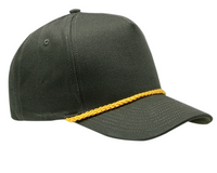 5 Panel Chino Cap with Distinctive Front Rope Detail thumbnail 6 5 panel chino cap with distinctive front rope detail