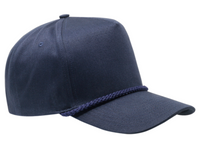 5 Panel Chino Cap with Distinctive Front Rope Detail thumbnail 9 5 panel chino cap with distinctive front rope detail