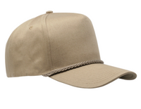 5 Panel Chino Cap with Distinctive Front Rope Detail thumbnail 5 5 panel chino cap with distinctive front rope detail