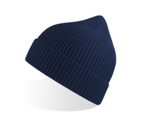 Andy Recycled Rib-Knit Beanie with Roll-Up Cuff thumbnail 1 andy recycled beanie - madhats.com.au