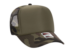 Ottocap 39165 High Crown Foam trucker with rope