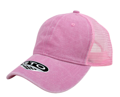 GTO Enzyme Washed Trucker Cap with Adjustable Mesh Back
