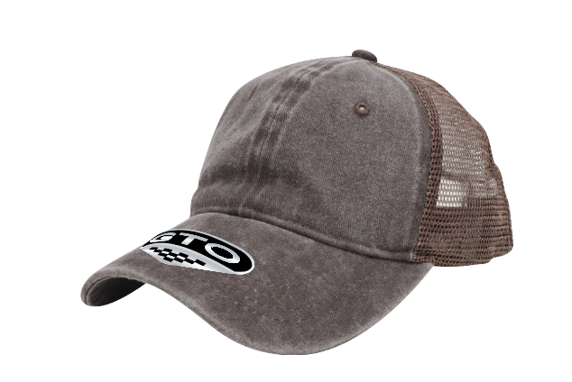 GTO Enzyme Washed Trucker Cap with Adjustable Mesh Back