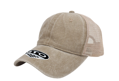GTO Enzyme Washed Trucker Cap with Adjustable Mesh Back