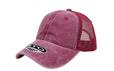 GTO Enzyme Washed Trucker Cap with Adjustable Mesh Back