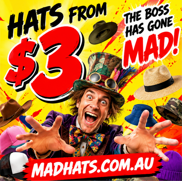 Hats for $3