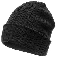Wool Blend Cable Knit Beanie with Rollback Design thumbnail 2