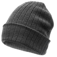 Wool Blend Cable Knit Beanie with Rollback Design thumbnail 3