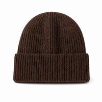 Premium Lambswool Flex Beanie with Cuff – Ultra Soft & Warm thumbnail 97 brown front