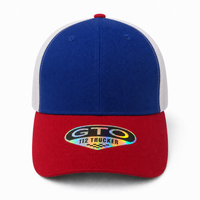 GTO 112 Trucker Hat with Ventilated Comfort and Adjustable Fit thumbnail 82 red royal white front
