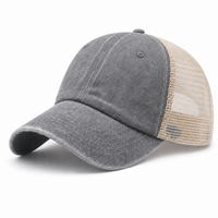 Flex Enzyme Trucker Cap with Metal Buckle Strap thumbnail 34 gray angle