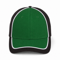 Arena Two Tone Structured Snapback Cap thumbnail 9 black.white.green front
