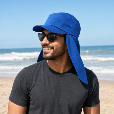 7504 Flex Cotton Legionnaire Caps with Adjustable Velcro Strap
