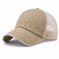 Flex Enzyme Trucker Cap with Metal Buckle Strap thumbnail 41 khakhi angle