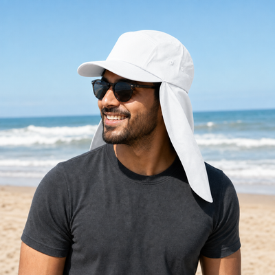 7504 Flex Cotton Legionnaire Caps with Adjustable Velcro Strap