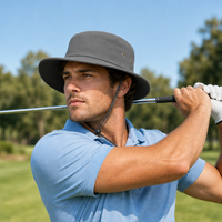 Brushed Heavy Sports Twill Wide Brim Hat with Sweatband thumbnail 23