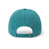 Flex Enzyme Washed Adjustable Baseball Cap thumbnail 71 teal darker back