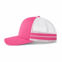 Flex Stripe A Frame High Profile Trucker Cap thumbnail 35 pink left