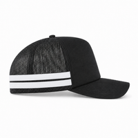 Flex Stripe A Frame High Profile Trucker Cap thumbnail 52 black white right