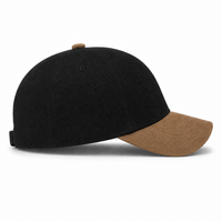 A Frame Flex Cap with Adjustable Snapback and Premium Cotton thumbnail 173 black khakhi right