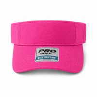 Pro Series Breathable Adjustable Sports Visor thumbnail 10 hot pink front