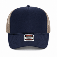 Ottocap 39165 High Crown Foam trucker with rope thumbnail 78 navy navy khakhi front