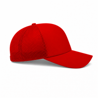 Rapper Flex High Crown Trucker Cap with Mesh Panels thumbnail 123 red right
