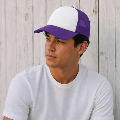 Rapper Flex High Crown Trucker Cap with Mesh Panels