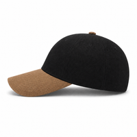 A Frame Flex Cap with Adjustable Snapback and Premium Cotton thumbnail 172 black khakhi left