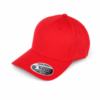 110GCC FLEXFIT 110 Cotton Twill Baseball Cap with Snapback thumbnail 5 red/red angle