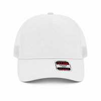 Ottocap 32285 A-Frame 5-Panel Mesh Back Trucker Hat thumbnail 58 white front