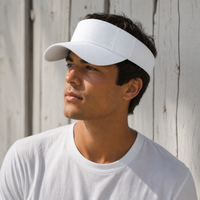 Pro Series Breathable Adjustable Sports Visor thumbnail 64 white moodboard
