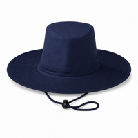 Poly Viscose Slouch Hat thumbnail 22 navy front