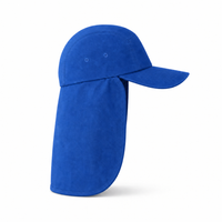 7504 Flex Cotton Legionnaire Caps with Adjustable Velcro Strap thumbnail 12 royal right