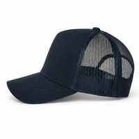 Premium A Frame HEMP TRUCKER CAP thumbnail 26 navy left