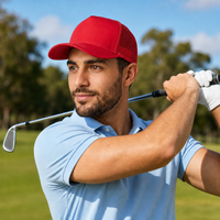 Kosiosko Structured Cotton Blend Trucker Hat thumbnail 14 red moodboard