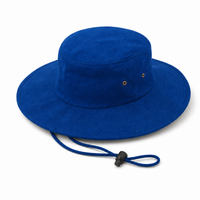 Brushed Heavy Cotton Wide Brim Hat with Adjustable Chin Strap thumbnail 54