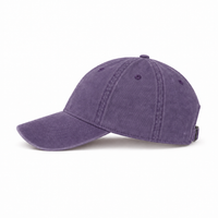 Flex Enzyme Washed Adjustable Baseball Cap thumbnail 3 purple left