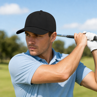 Breezy Lightweight Ventilated Nylon Cap with PVC Closure thumbnail 7 black moodboard