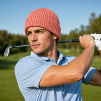 Premium Merino Wool Beanie with Cuff – Soft & Warm Knit Hat thumbnail 7 pink moodboard