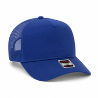 Ottocap 32285 A-Frame 5-Panel Mesh Back Trucker Hat thumbnail 6 royal angle