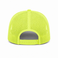 Ottocap 32285 A-Frame 5-Panel Mesh Back Trucker Hat thumbnail 93 neon yellow back
