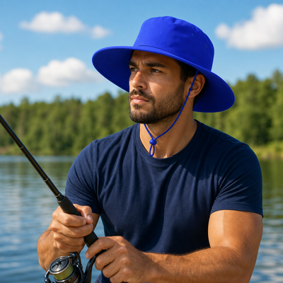 Premium Slouch Wide Brim Hat with Rope Toggle