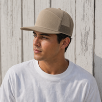 R168 Trucker Hat with Breathable Mesh and Adjustable Fit thumbnail 74 khaki moodboard
