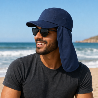 7504 Flex Cotton Legionnaire Caps with Adjustable Velcro Strap