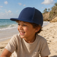 Urban Flex Twill Flat Peak Trucker Cap with Adjustable Snapback thumbnail 24 navy moodboard
