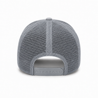GTO Enzyme Washed Destroyed Trucker Cap with Mesh Back thumbnail 22 grey back