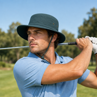 Brushed Heavy Sports Twill Wide Brim Hat with Sweatband thumbnail 15