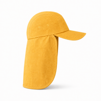 7504 Flex Cotton Legionnaire Caps with Adjustable Velcro Strap thumbnail 76 sunflower right