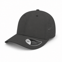Breezy Lightweight Ventilated Nylon Cap with PVC Closure thumbnail 20 dark grey angle